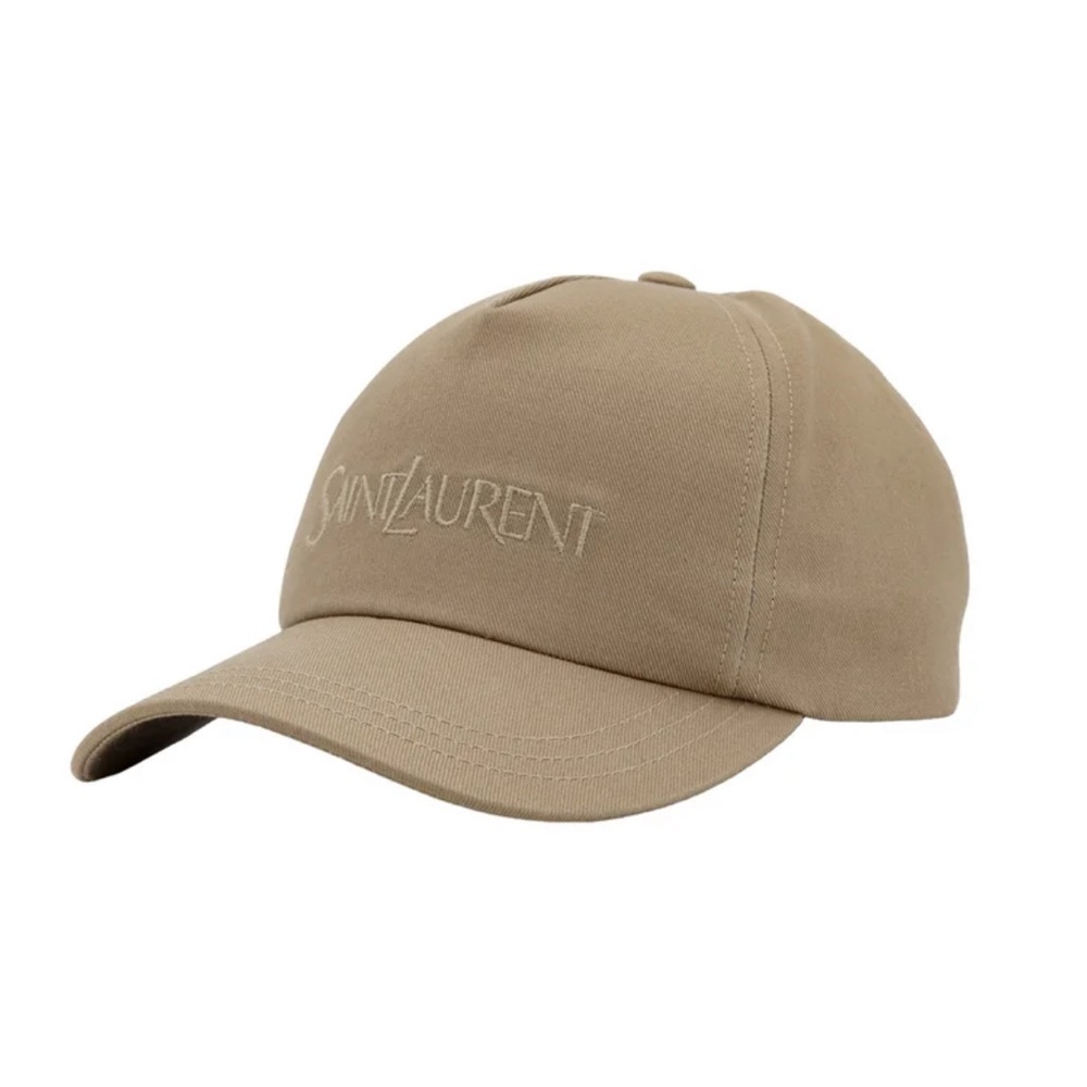 Saint Laurent Tan Minimalist Hat